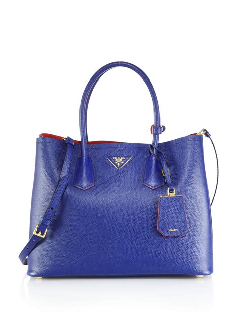 prada handbag blue saffiano leather red|authentic prada saffiano bag.